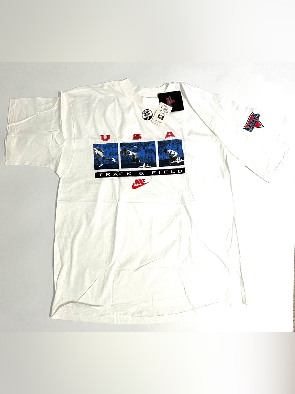 NWT DEADSTOCK Vintage 1992 Nike USA Track & Field Olympic T-Shirt Size XL RARE!